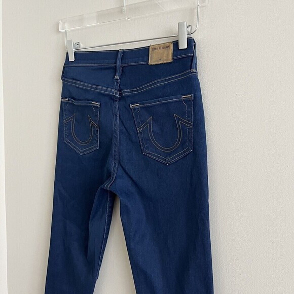 True Religion Halle High Rise Supper Skinny Jeans stretch size 26x29 classic - Picture 10 of 16